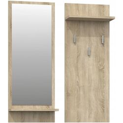 Комплект вешалка + зеркало TopEshop Riva (Sonoma Oak)