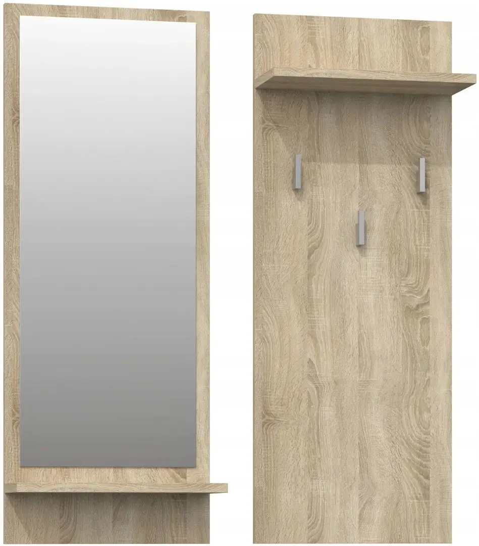 Set cuier + oglinda TopEshop Riva (Sonoma Oak)