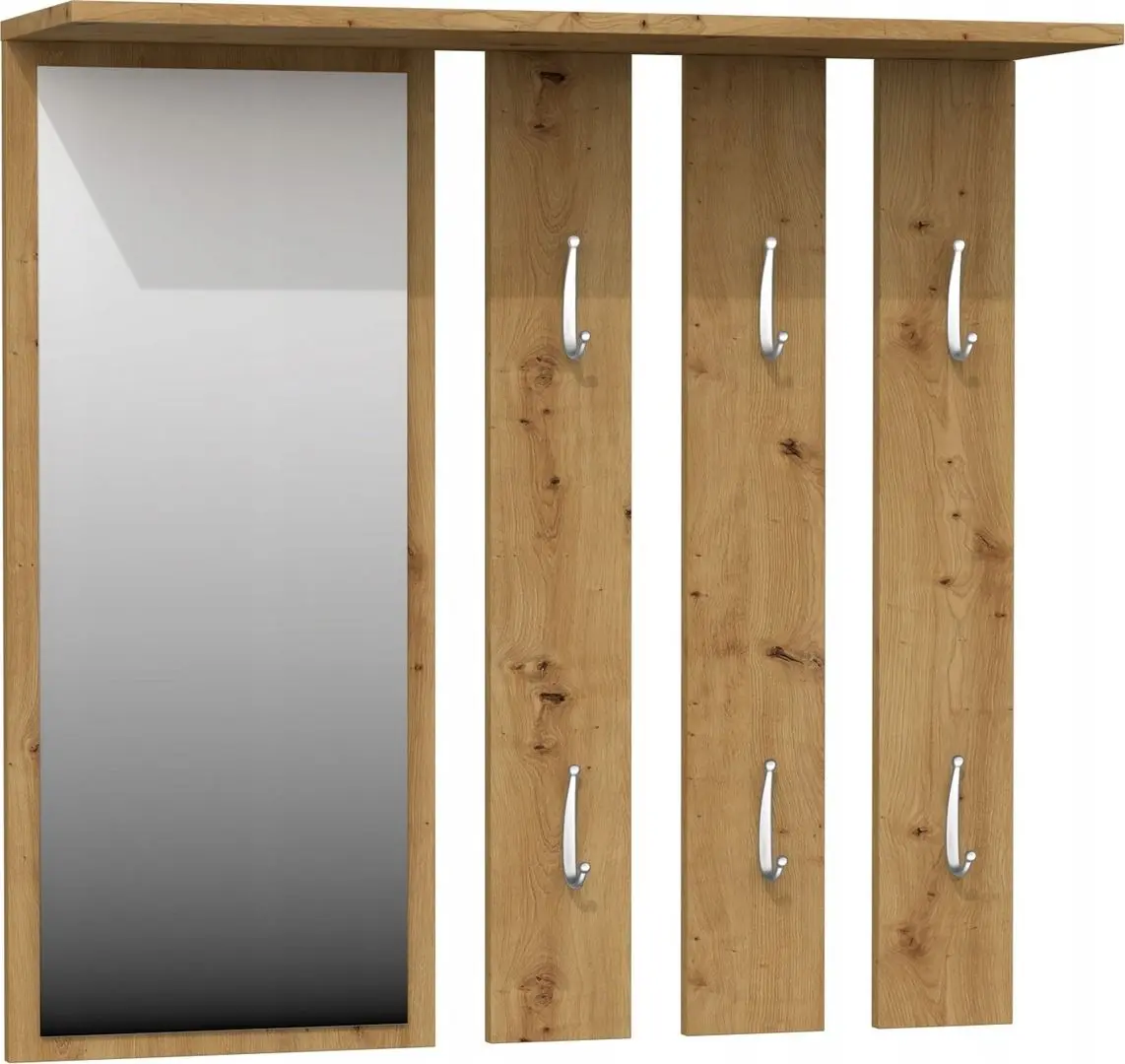 Cuier cu oglinda TopEshop Opal (Artisan Oak)