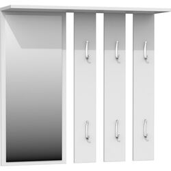 Cuier cu oglinda TopEshop Opal (White Matt)