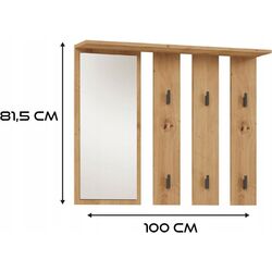 Cuier cu oglinda TopEshop Parma 100x81.5 (Artisan Oak) Thumb
