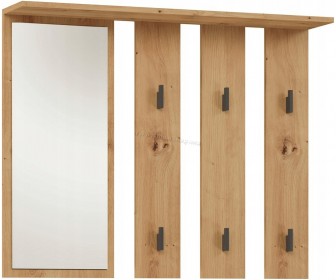 Вешалка с зеркалом TopEshop Parma 100x81.5 (Artisan Oak)