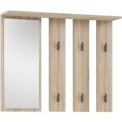 Cuier cu oglinda TopEshop Parma 100x81.5 (Sonoma Oak)