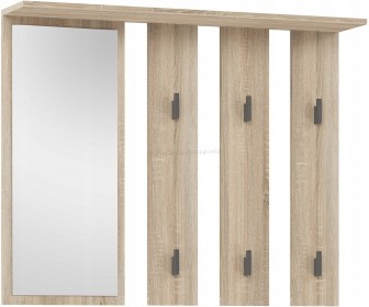 Cuier cu oglinda TopEshop Parma 100x81.5 (Sonoma Oak)