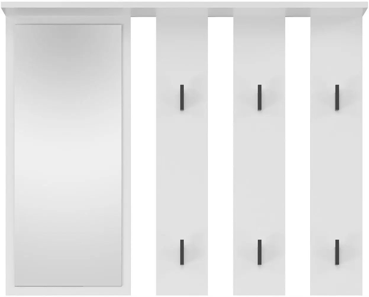 Вешалка с зеркалом TopEshop Parma 100x81.5 (White)