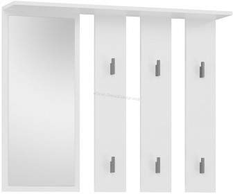 Вешалка с зеркалом TopEshop Parma 100x81.5 (White)