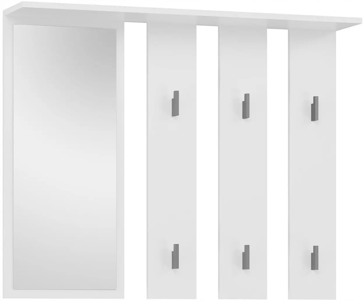 Вешалка с зеркалом TopEshop Parma 100x81.5 (White)
