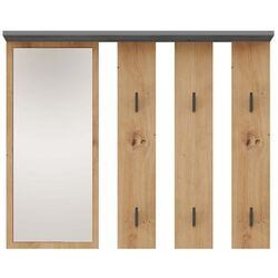 Cuier cu oglinda TopEshop Parma 81.5x100 (Anthracite/Artisan Oak) Thumb