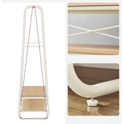 Вешалка Vasagle RGR112W09 (Oak/Cream) Thumb