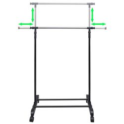 Набор вешалок VidaXL 270181 (Inox/Black) Thumb