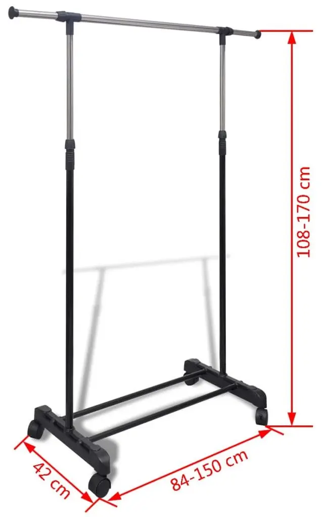 Набор вешалок VidaXL 270181 (Inox/Black)