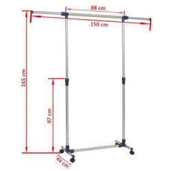 Вешалка VidaXL 245625 (Silver/Purple) Thumb