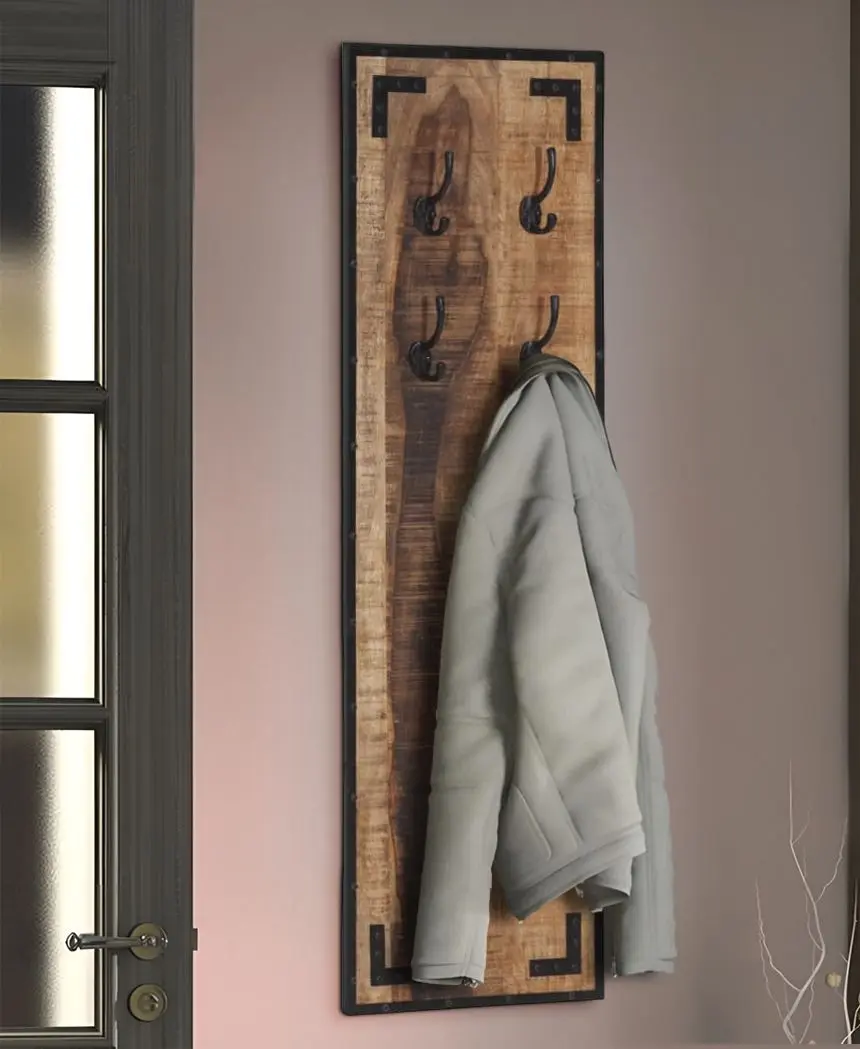 Вешалка vidaXL 358918 (Natural Wood)