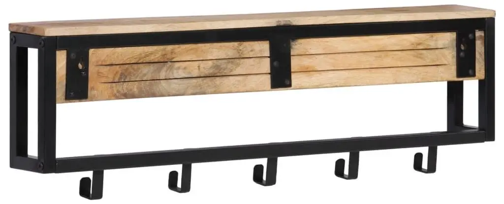 Вешалка vidaXL 358920 (Natural Wood) - 3