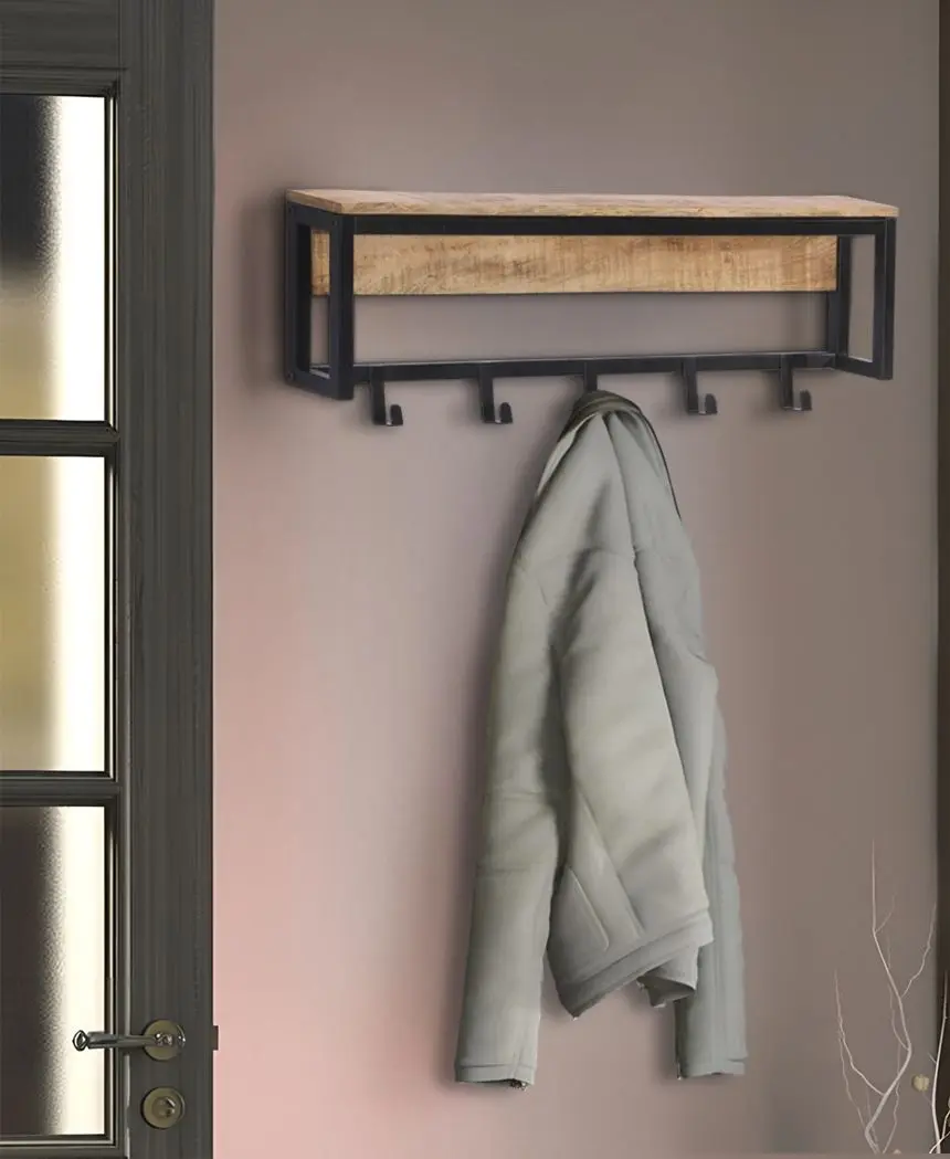 Вешалка vidaXL 358920 (Natural Wood)