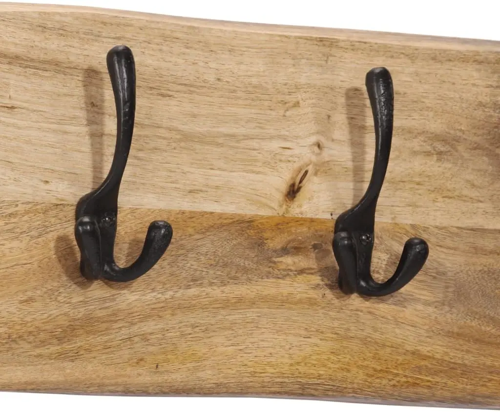 Cuier vidaXL 358957 (Natural Wood)