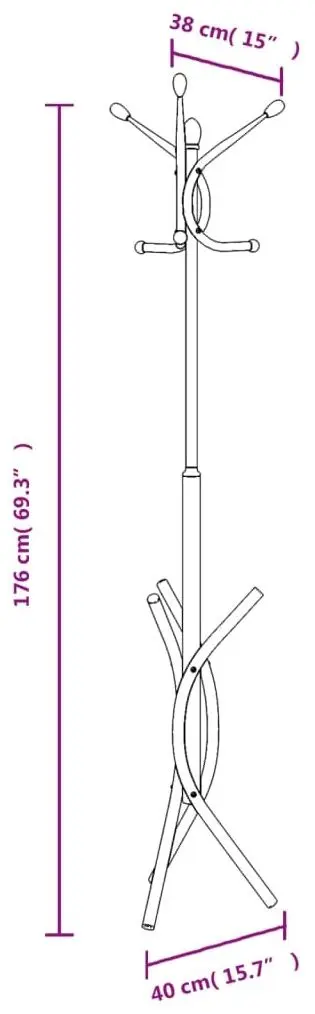 Cuier VidaXL 377084 (White)
