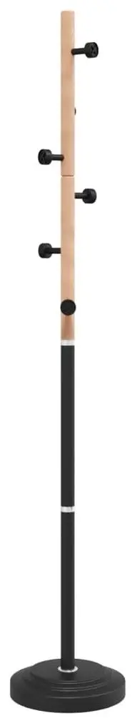 Cuier VidaXL 377085 (Black/Beech)