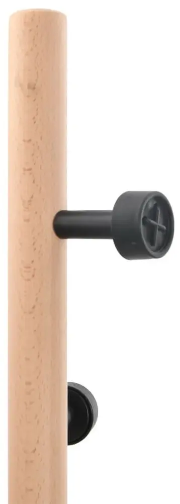 Cuier VidaXL 377085 (Black/Beech)