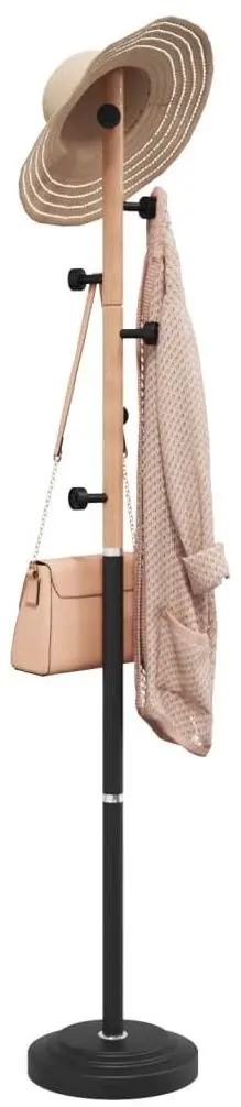 Cuier VidaXL 377085 (Black/Beech)