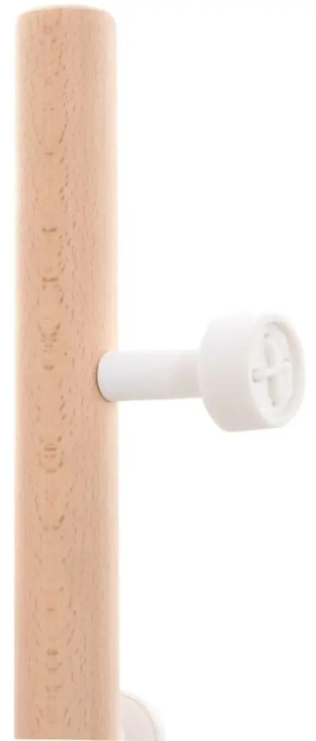 Cuier VidaXL 377086 (White/Beech)