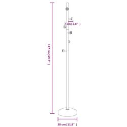 Cuier VidaXL 377086 (White/Beech) Thumb