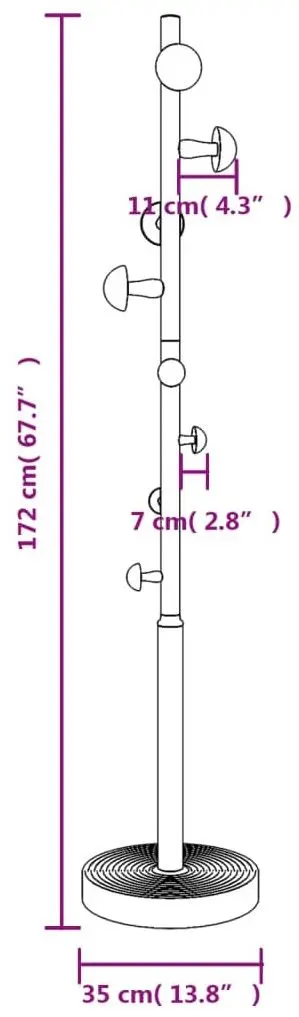 Cuier VidaXL 377097 (Pink)