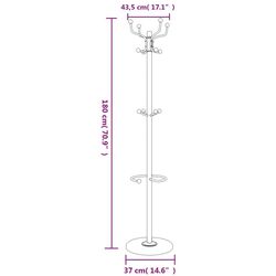 Cuier VidaXL 377102 (White) Thumb