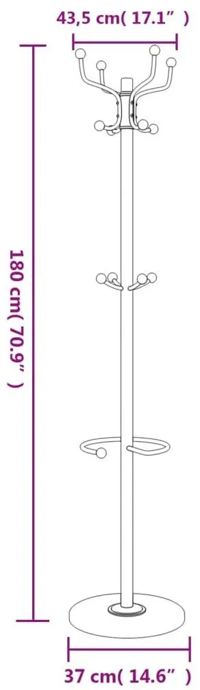 Cuier VidaXL 377102 (White) - 8