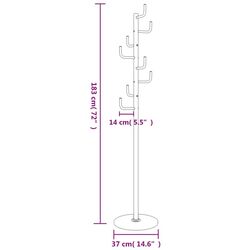 Cuier VidaXL 377106 (White) Thumb