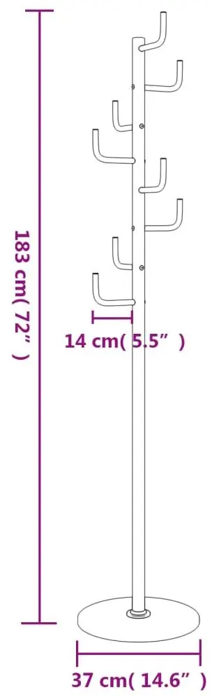 Cuier VidaXL 377106 (White) - 8