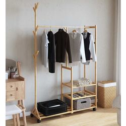 Cuier VidaXL 4008919 (Bamboo)