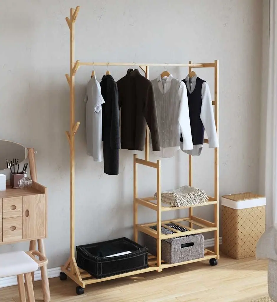 Cuier VidaXL 4008919 (Bamboo)