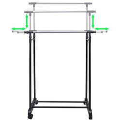 Вешалка VidaXL 50212 (Inox/Black) Thumb