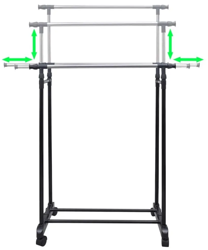 Вешалка VidaXL 50212 (Inox/Black)