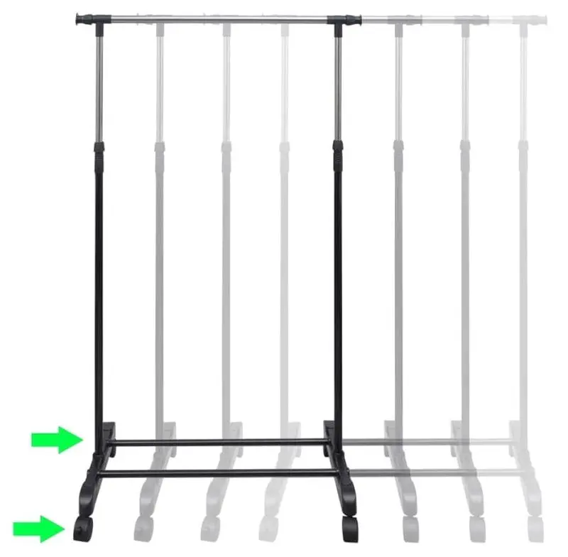 Вешалка VidaXL 50259 (Inox/Black)