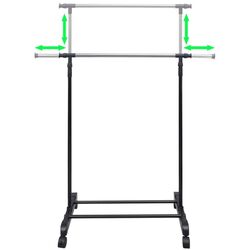 Вешалка VidaXL 50259 (Inox/Black) Thumb