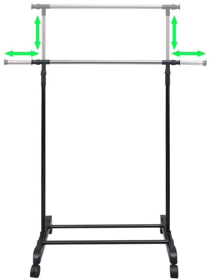 Вешалка VidaXL 50259 (Inox/Black)