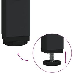 Cuier VidaXL 834200 (Black) Thumb