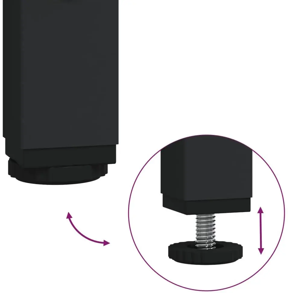 Cuier VidaXL 834200 (Black)