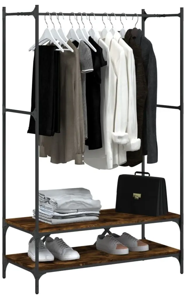 Cuier VidaXL 834202 (Smoked Oak)