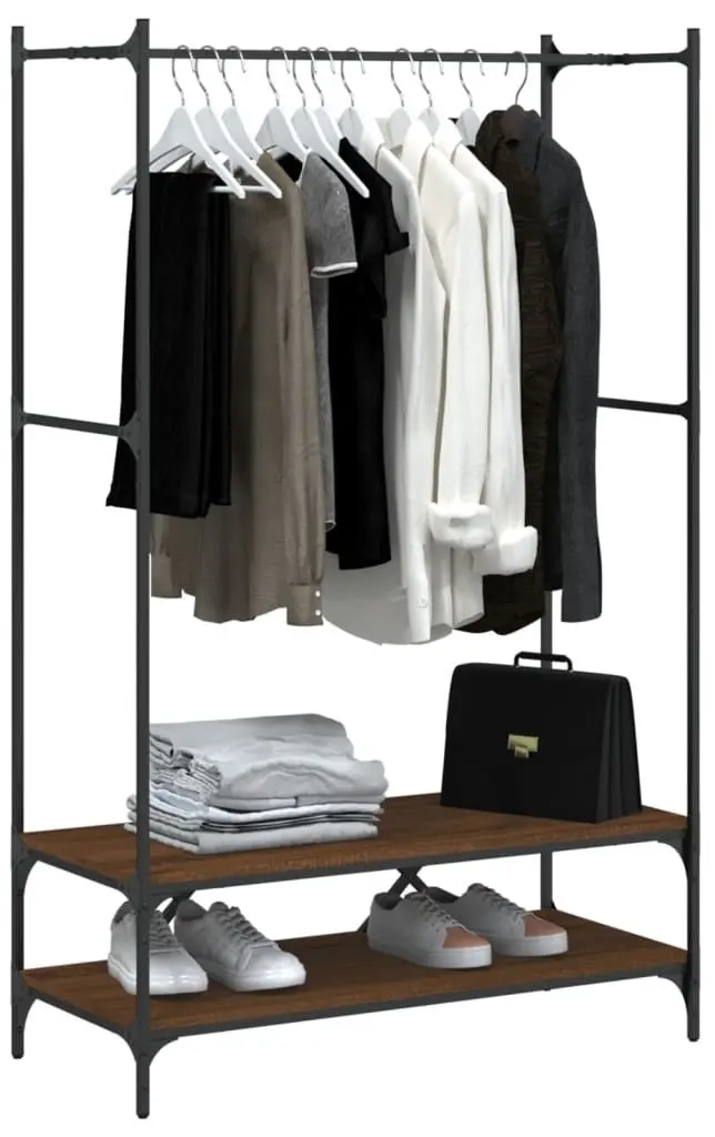 Cuier VidaXL 834204 (Brown Oak/Black)