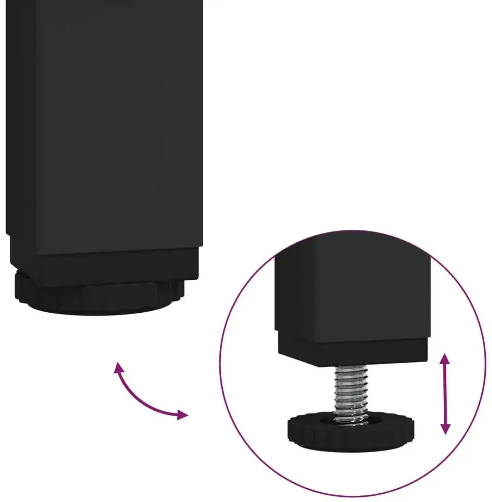 Cuier VidaXL 834204 (Brown Oak/Black)