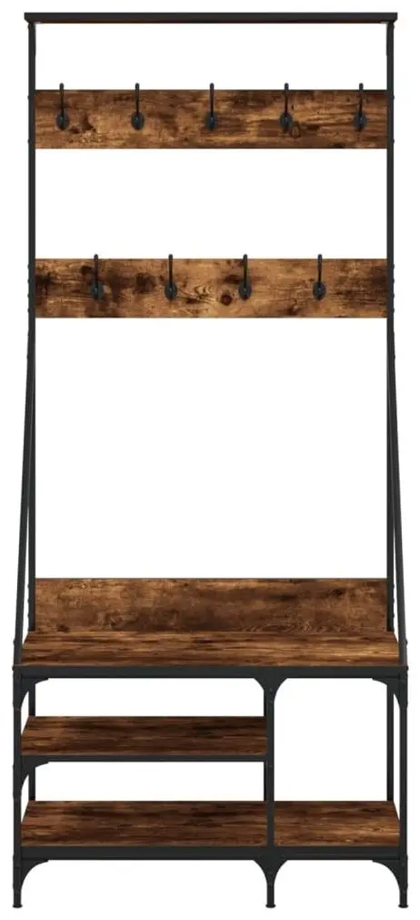Cuier VidaXL 837864 (Smoked Oak) - 2