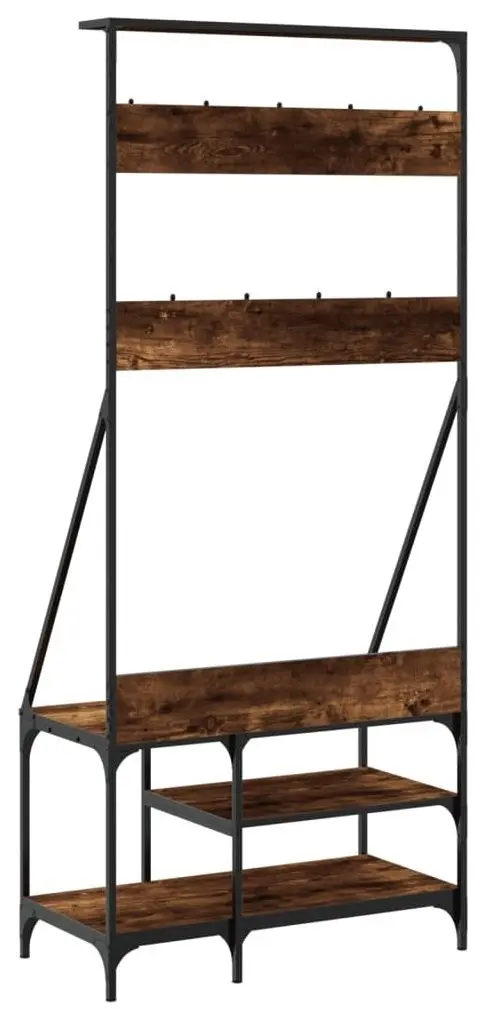 Cuier VidaXL 837864 (Smoked Oak) - 6