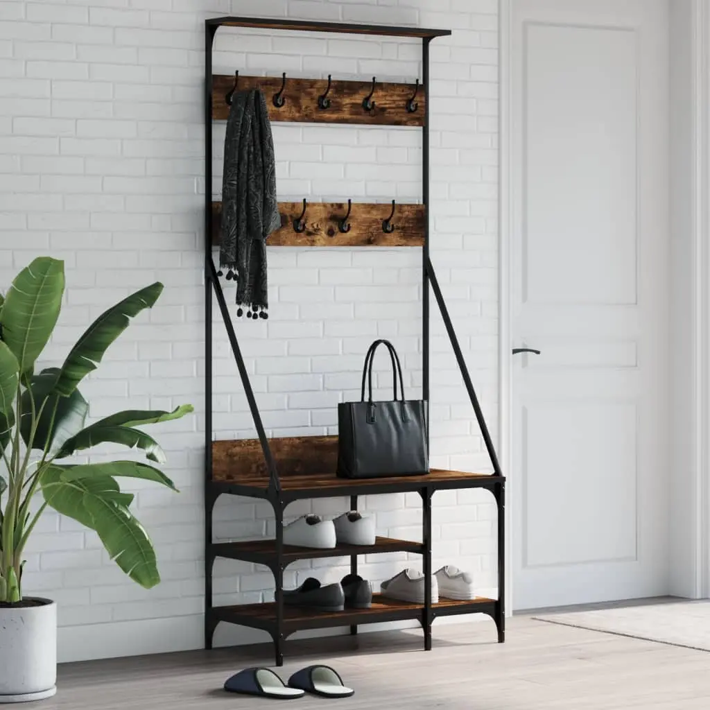 Cuier VidaXL 837864 (Smoked Oak)