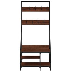 Cuier VidaXL 837866 (Brown Oak/Black) Thumb