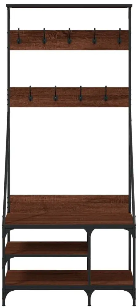 Cuier VidaXL 837866 (Brown Oak/Black)