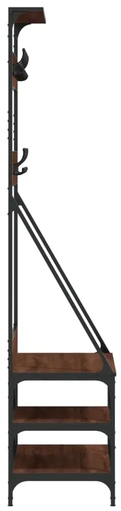 Cuier VidaXL 837866 (Brown Oak/Black)