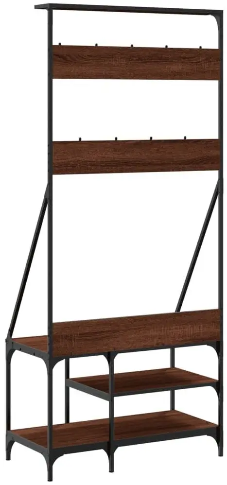 Cuier VidaXL 837866 (Brown Oak/Black)